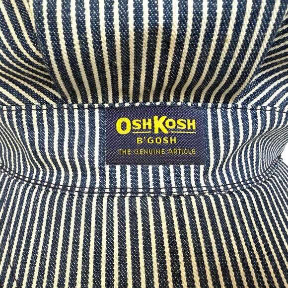 Vintage OshKosh B Gosh Hat Cap Train Engineer Railroad Snap Back USA Made - Picture 3 of 8